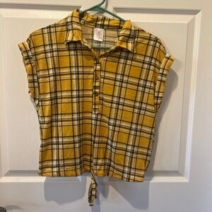 Kids short sleeve flannel